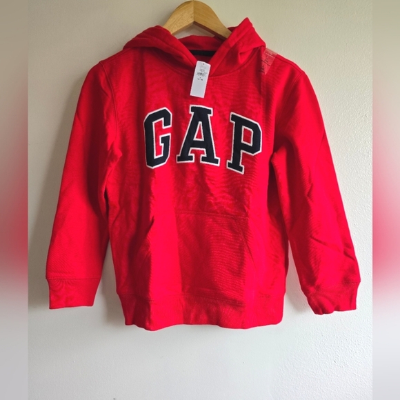 NWT! GAP, Logo Kids Sweatshirt, Red/Navy, Size Large - NEW! - Picture 4 of 8